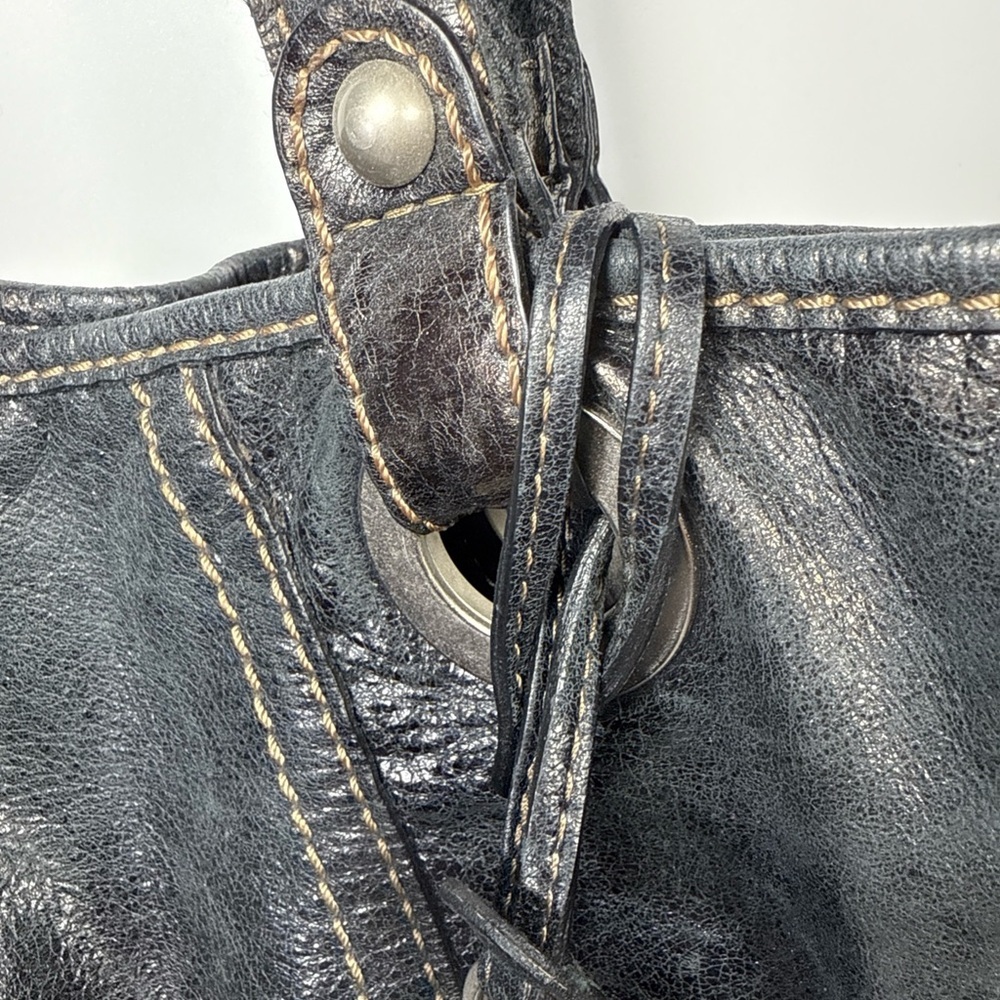 Fossil Black Leather Tote shoulder bag - Picture 8 of 14